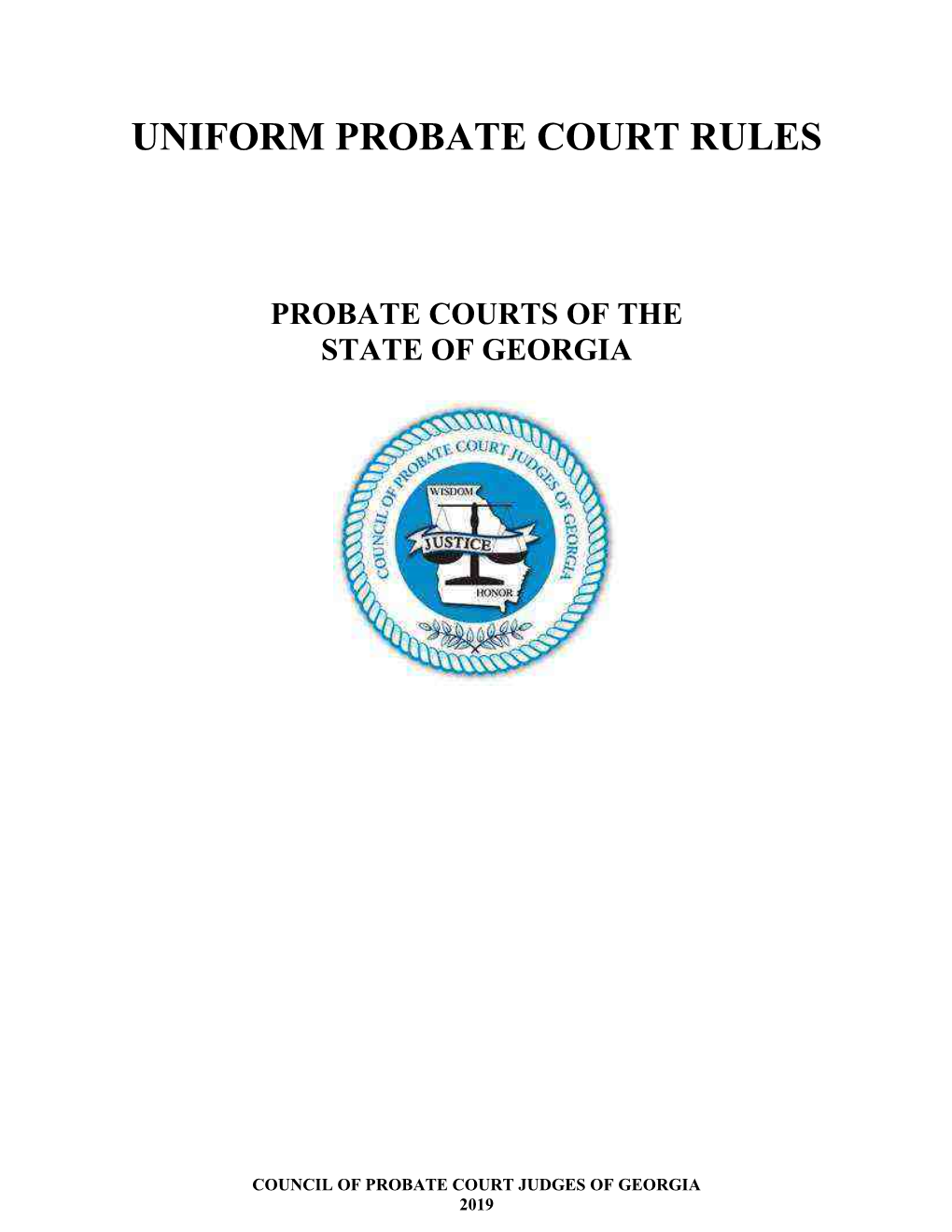 Uniform Probate Court Rules