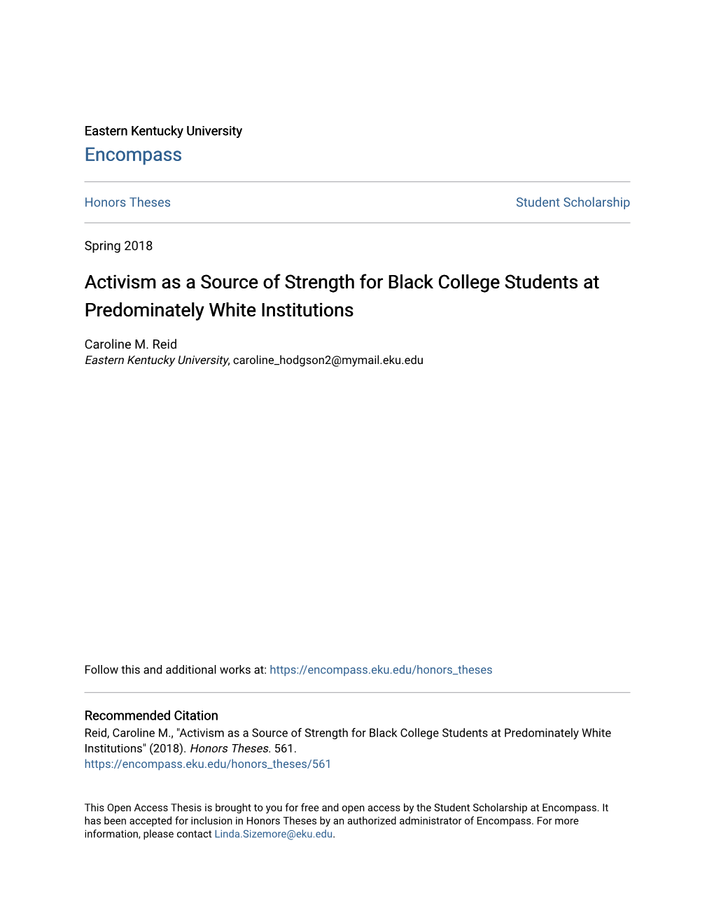 Activism As a Source of Strength for Black College Students at Predominately White Institutions