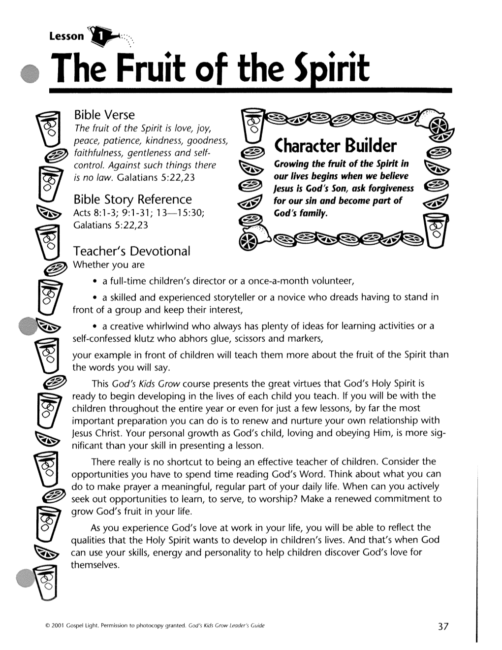 The Fruit of the Spirit