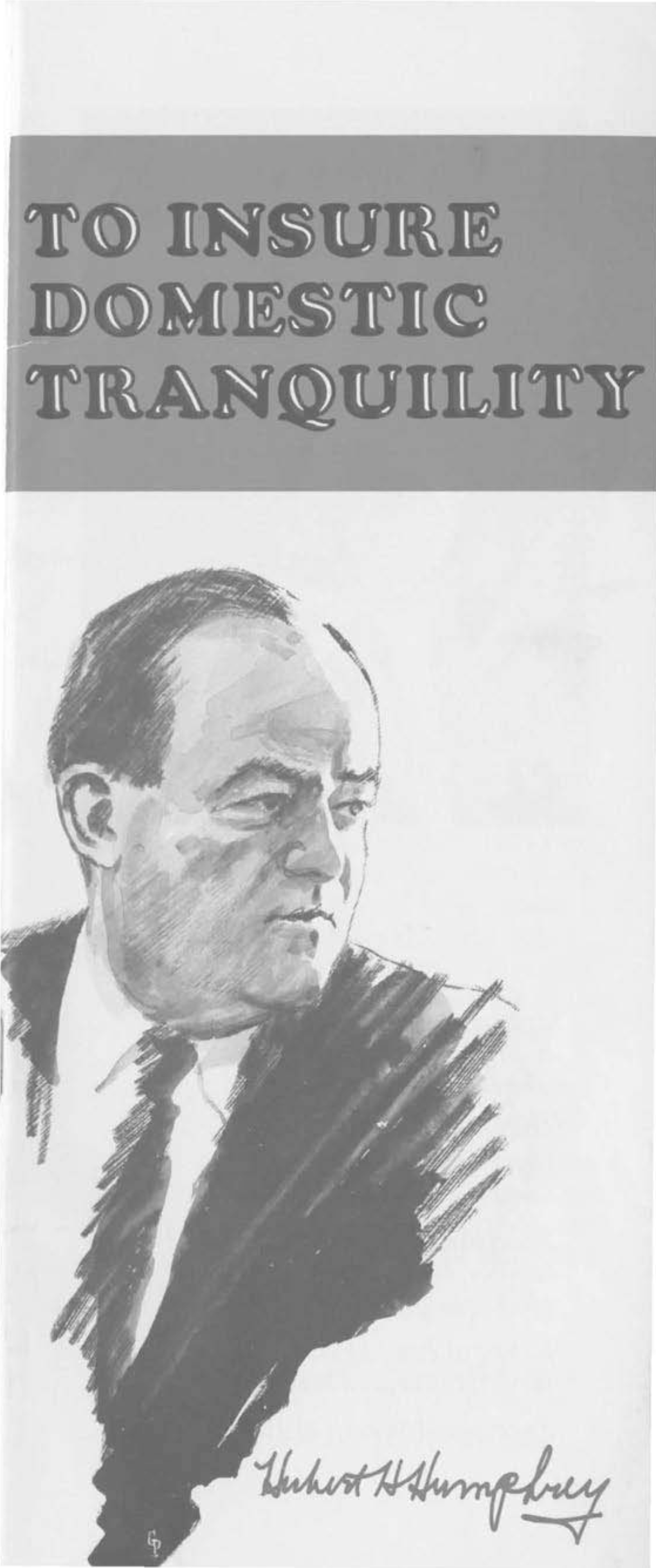 Set of Speech Pamphlets Issued by United Democrats for Humphrey, 1968