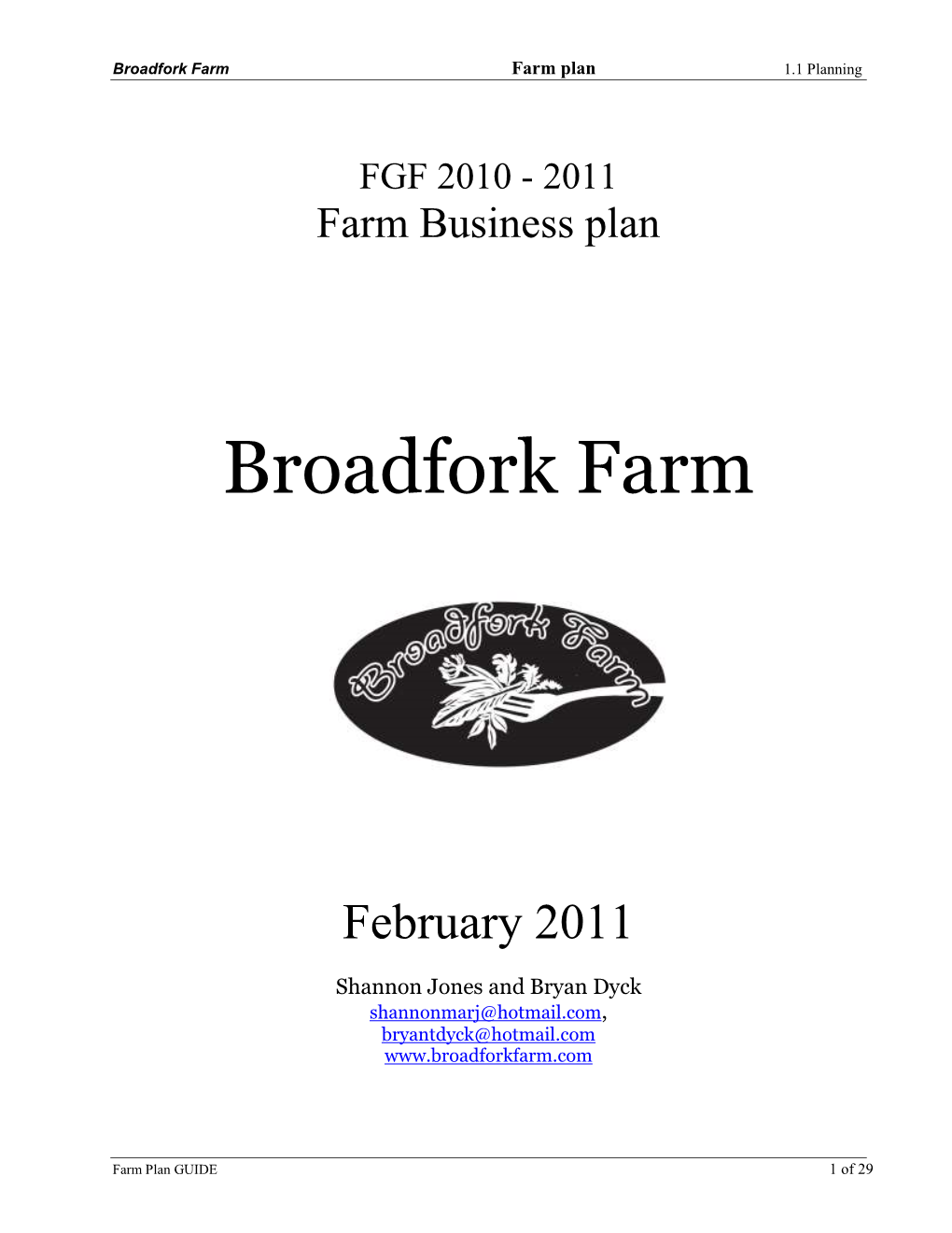 Broadfork Farm Plan