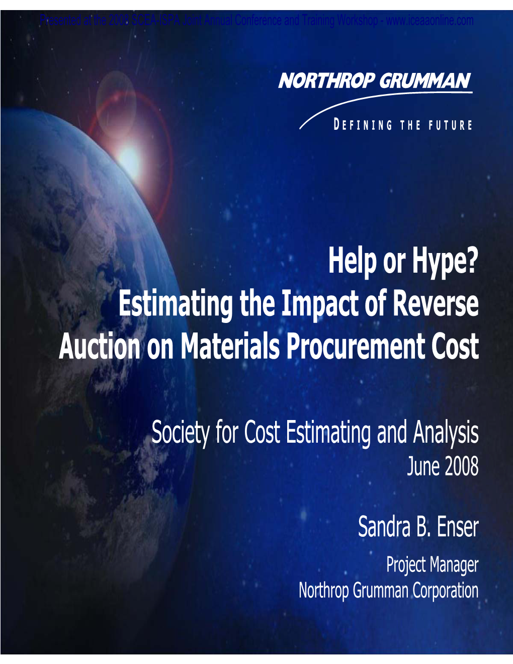Estimating the Impact of Reverse Auction on Materials Procurement Cost