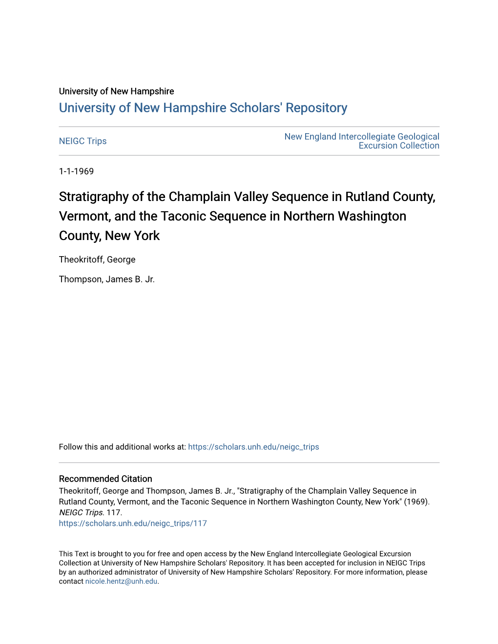 Stratigraphy of the Champlain Valley Sequence in Rutland County, Vermont, and the Taconic Sequence in Northern Washington County, New York