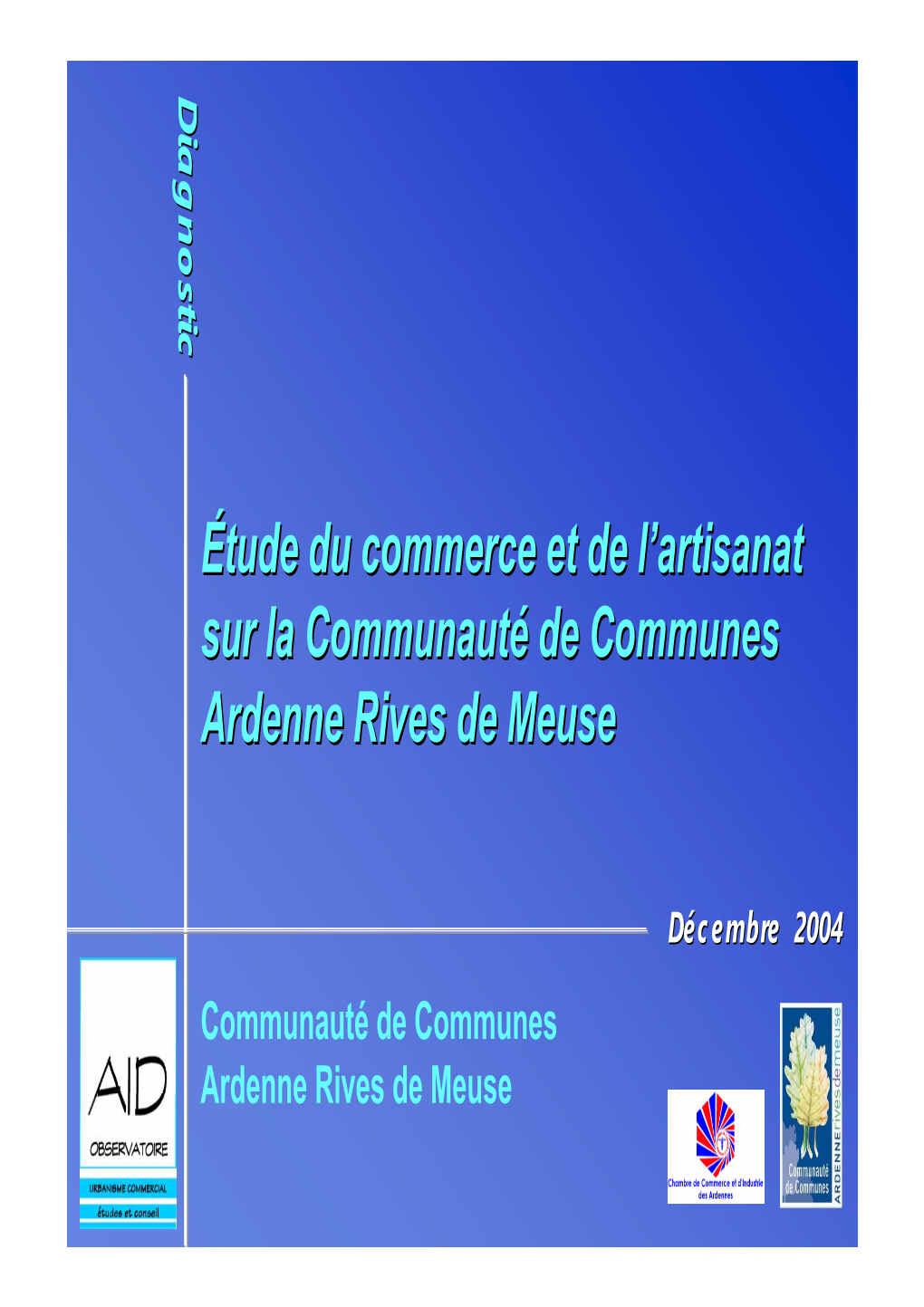 Étude Du Commerce Et De L'artisanat Sur La Communauté De Communes