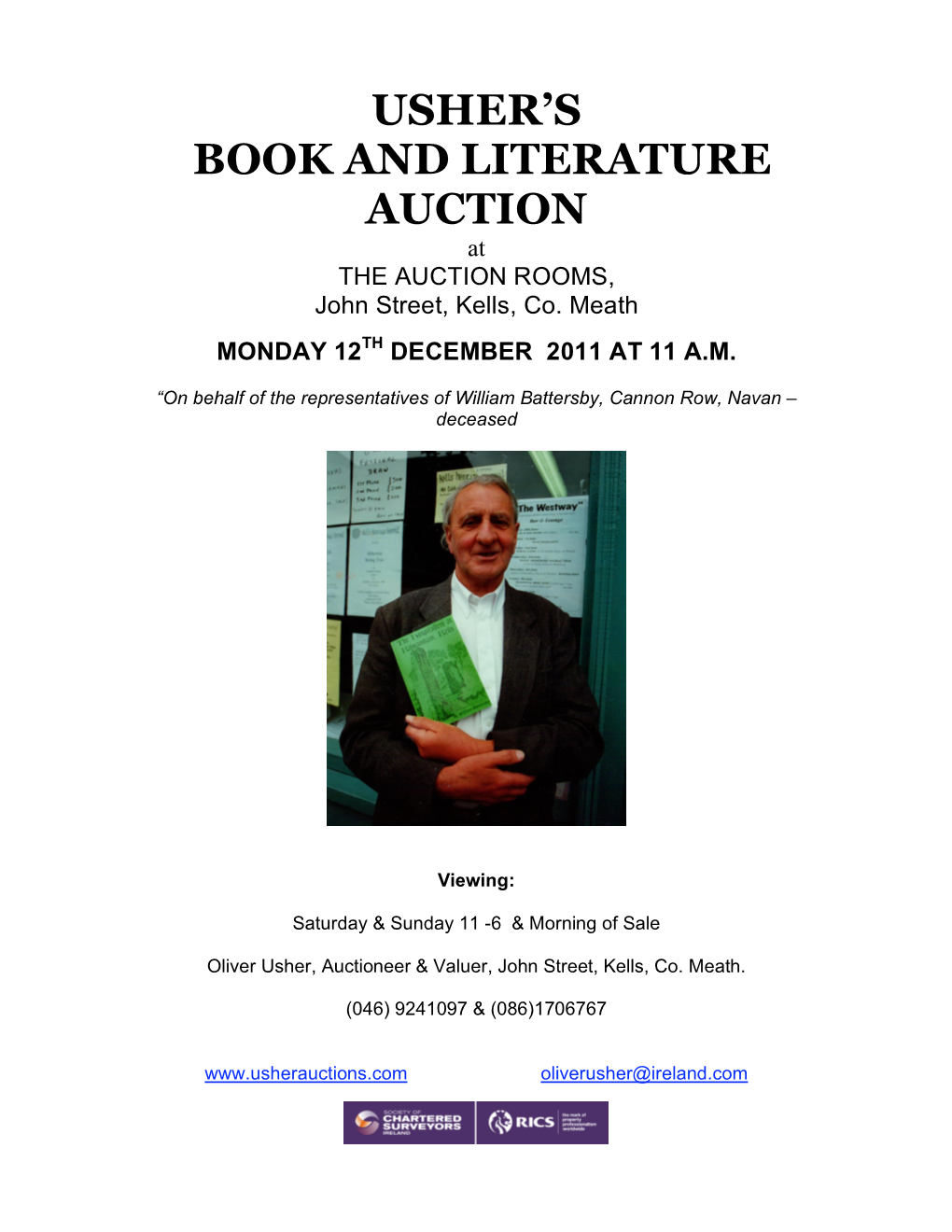 Usher's Book and Literature Auction