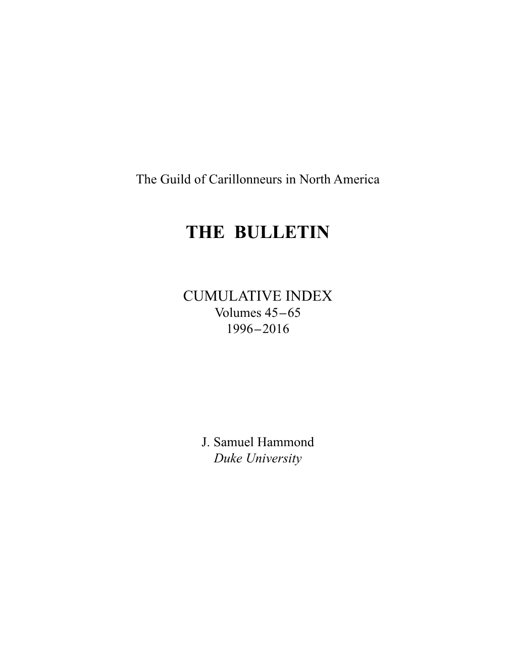 The Bulletin