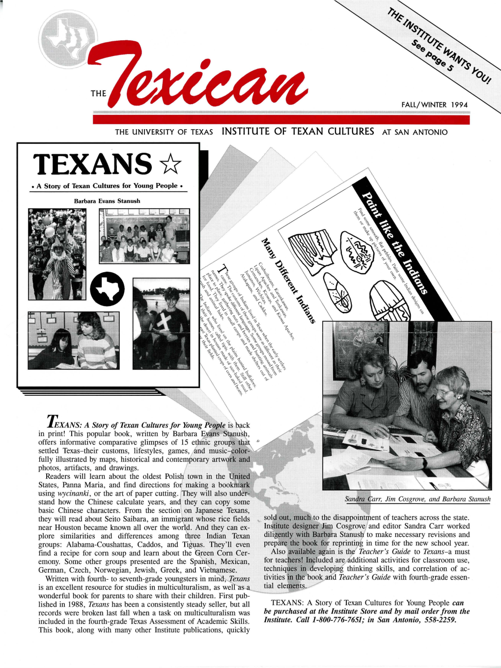 TEXANS* • a Story of Texan Cultures for Young People