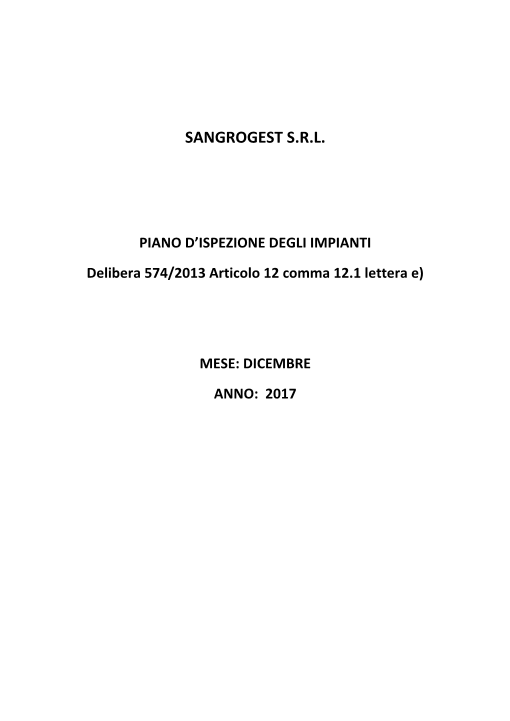 Sangrogest S.R.L