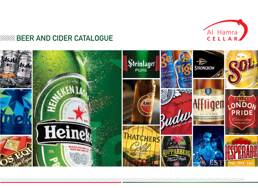 Beer and Cider Catalogue Contents