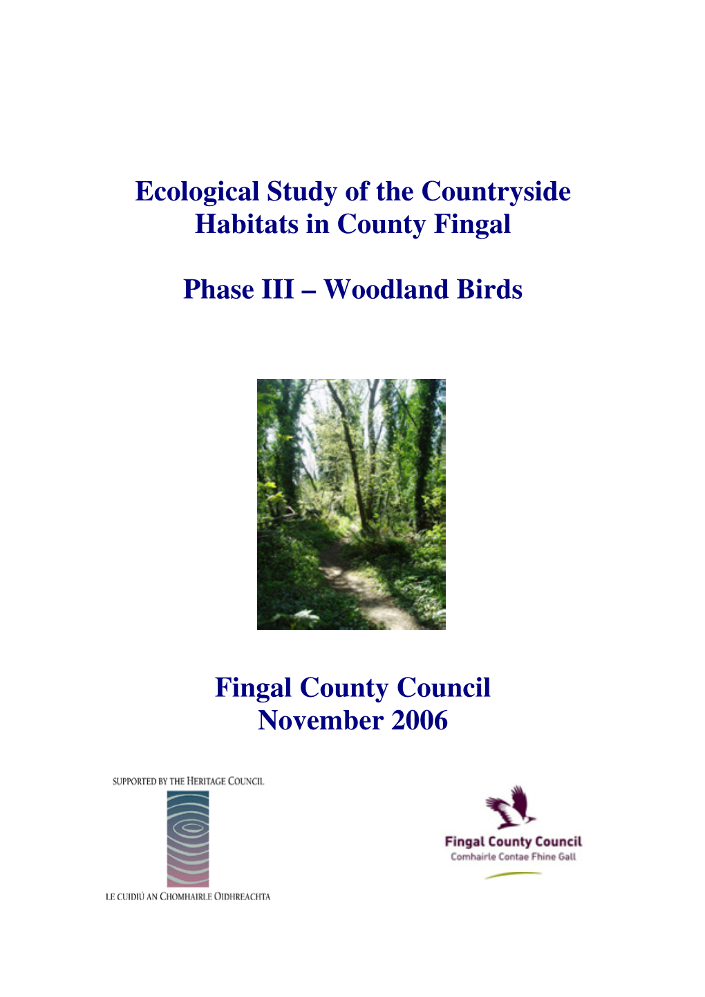 2006 Woodland Birds of Fingal