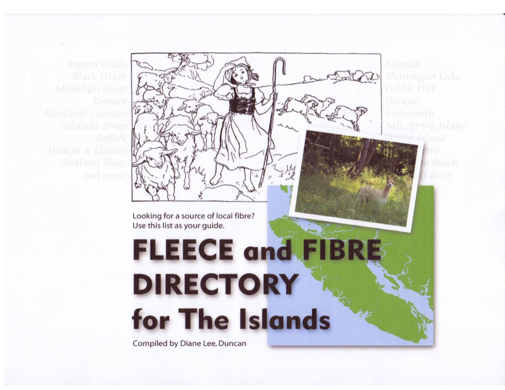 Fleece and Fibre Directory for the Islands