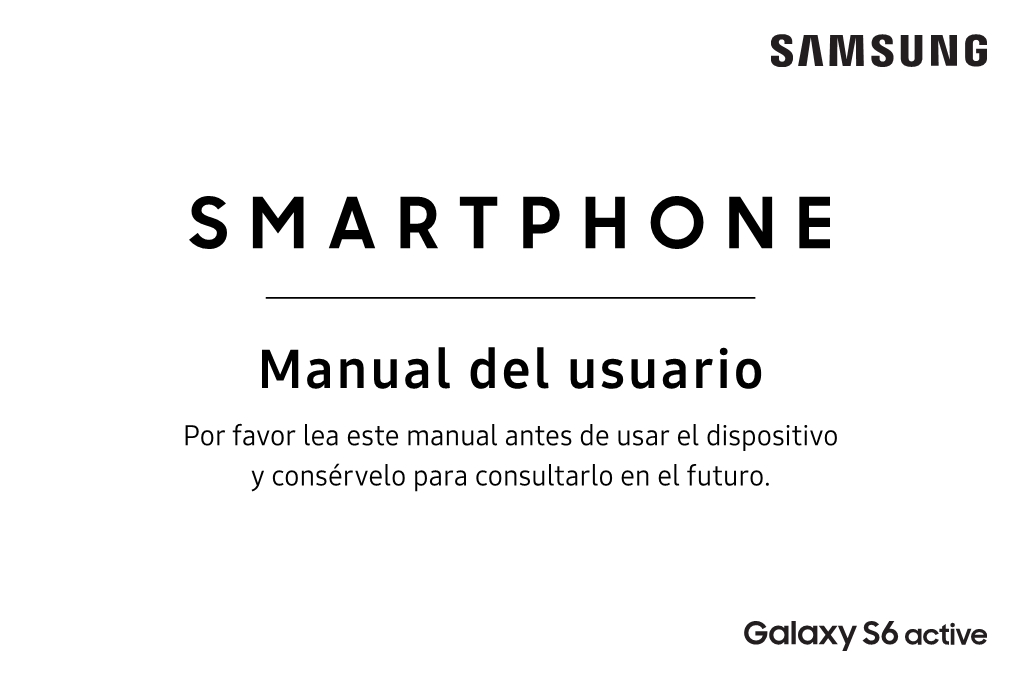 Samsung Galaxy S6 Active G890A Manual Del Usuario