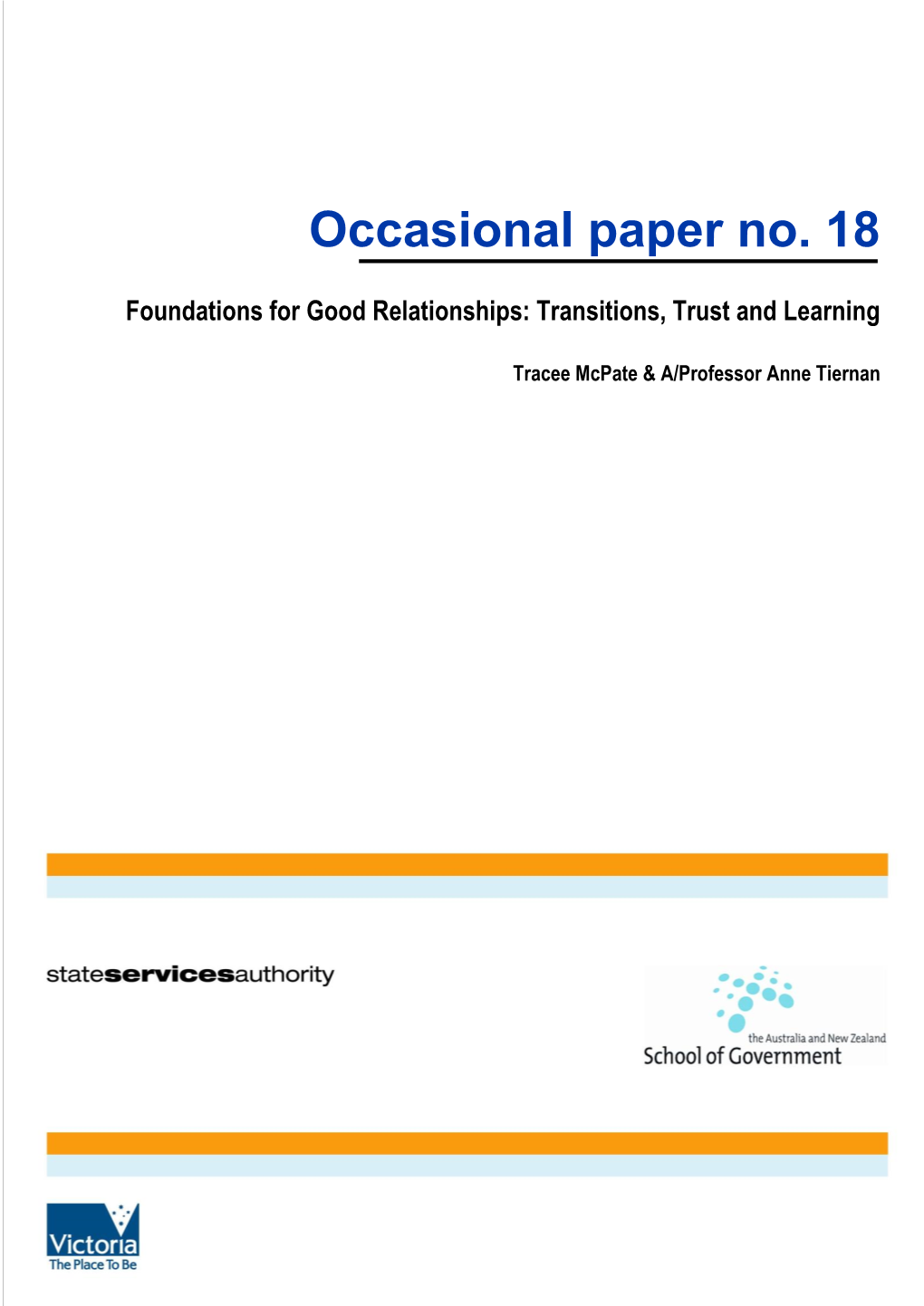 Occasional Paper No