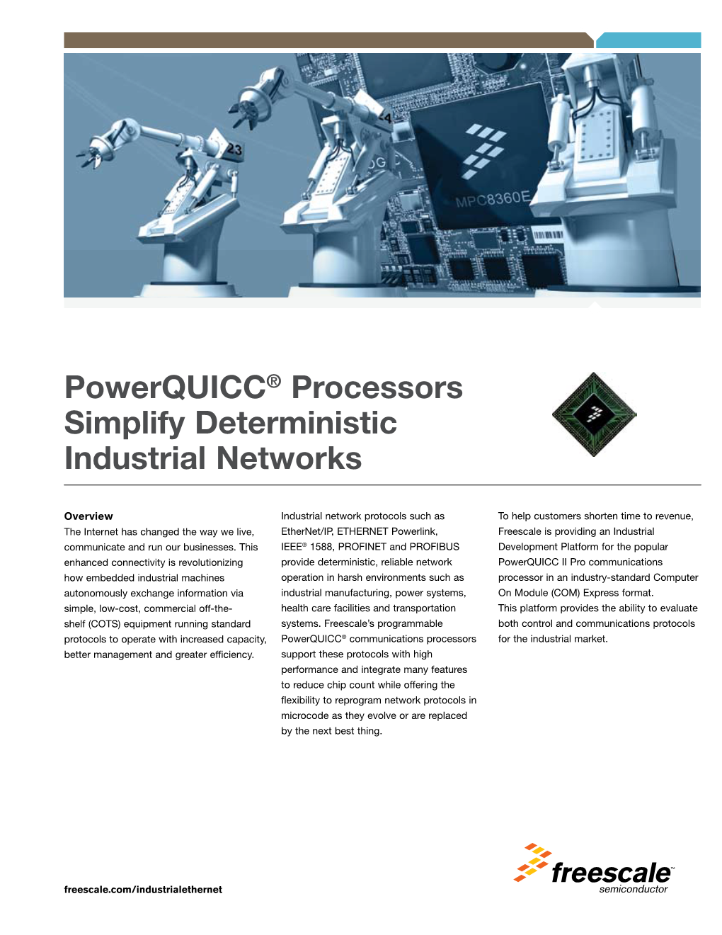Powerquicc® Processors Simplify Deterministic Industrial Networks