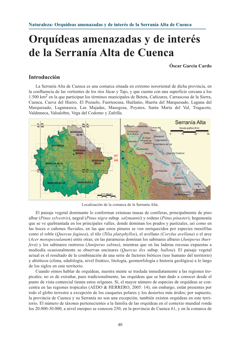 Orquídeas Amenazadas Y De Interés De La Serranía Alta De Cuenca Orquídeas Amenazadas Y De Interés De La Serranía Alta De Cuenca