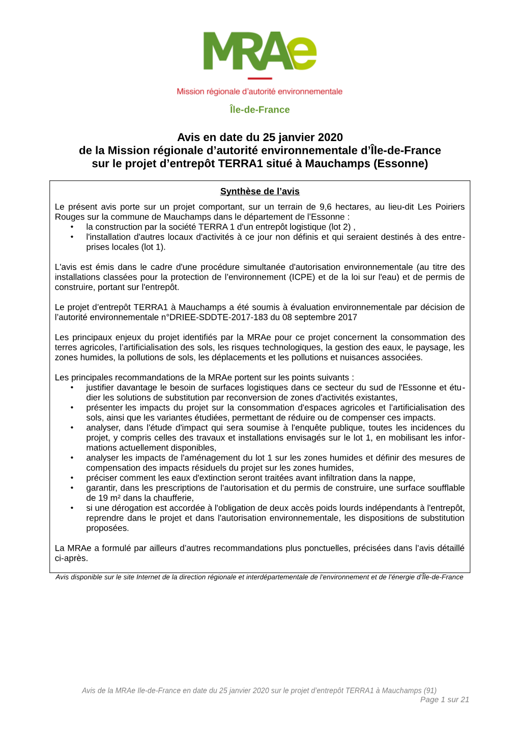 Opération De Construction De Projets Logistiques Sur La Commune De Mauchamps