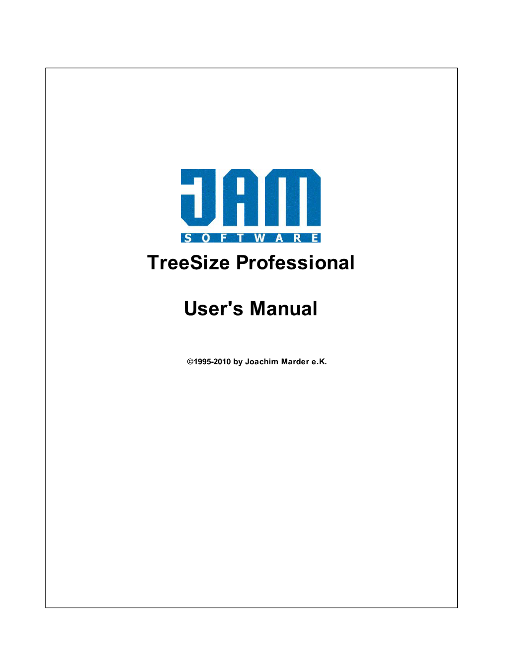 Treesize Professional User's Manual