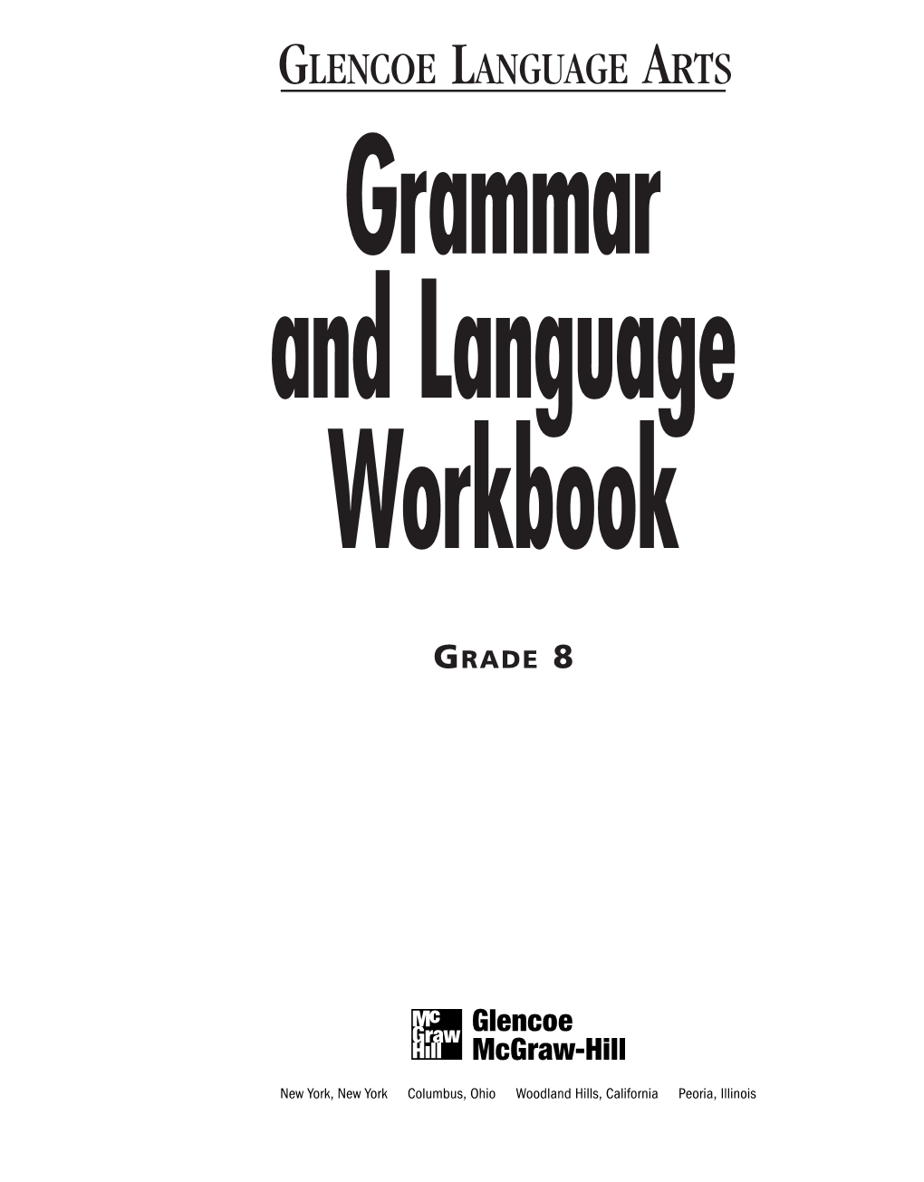 Glencoe Grammar and Language Workbook