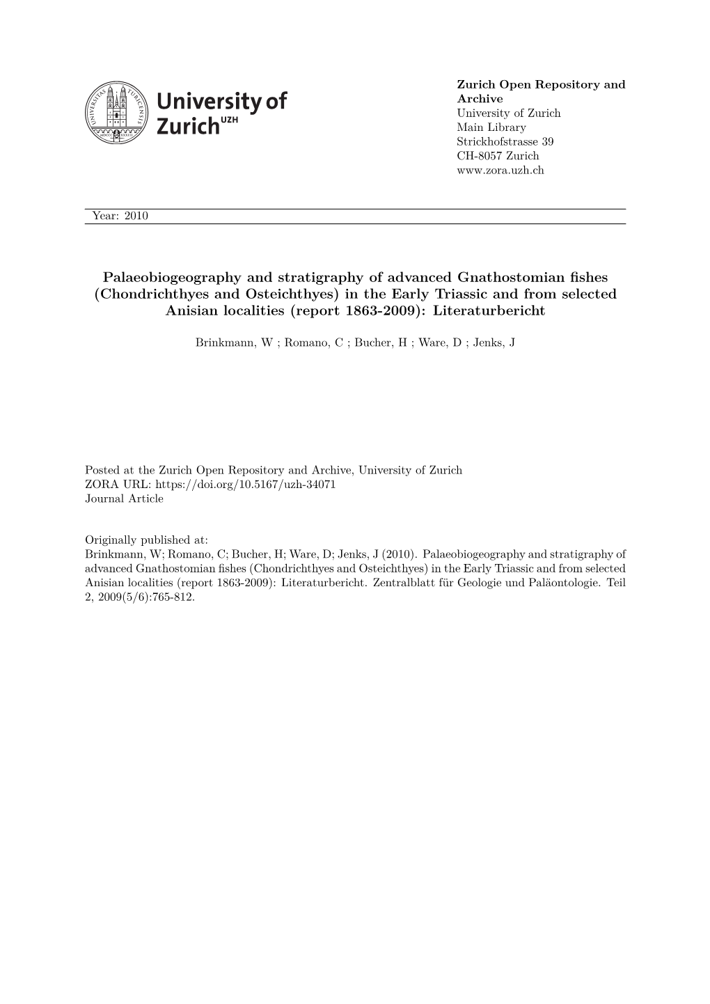 Palaeobiogeography and Stratigraphy of Advanced Gnathostomian Fishes