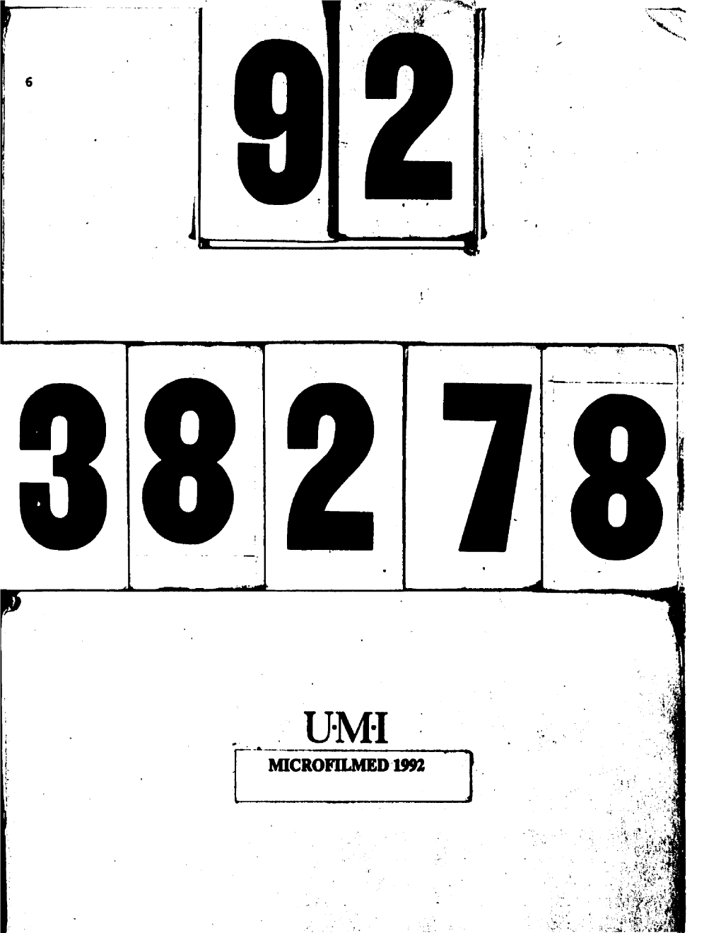 Microfilmed 1992 Information to Users