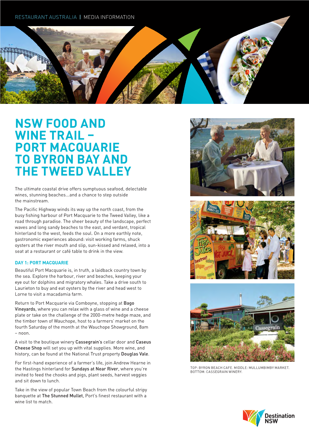 Nsw Food and Wine Trail – Port Macquarie to Byron Bay and the Tweed Valley