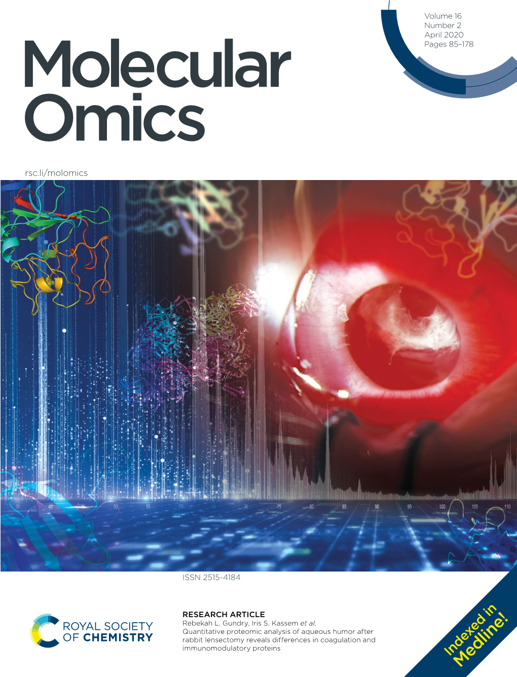 Quantitative Proteomic Analysis of Aqueous Humor After Rabbit