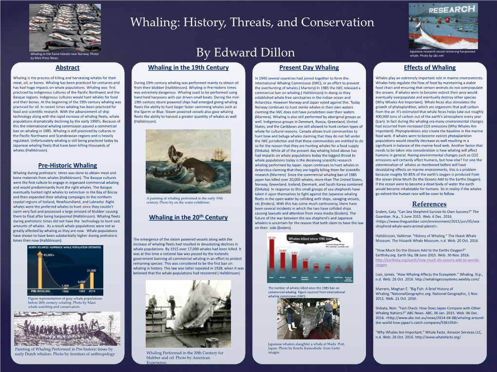 Abstract Pre-Historic Whaling Whaling in the 19Th Century Present Day