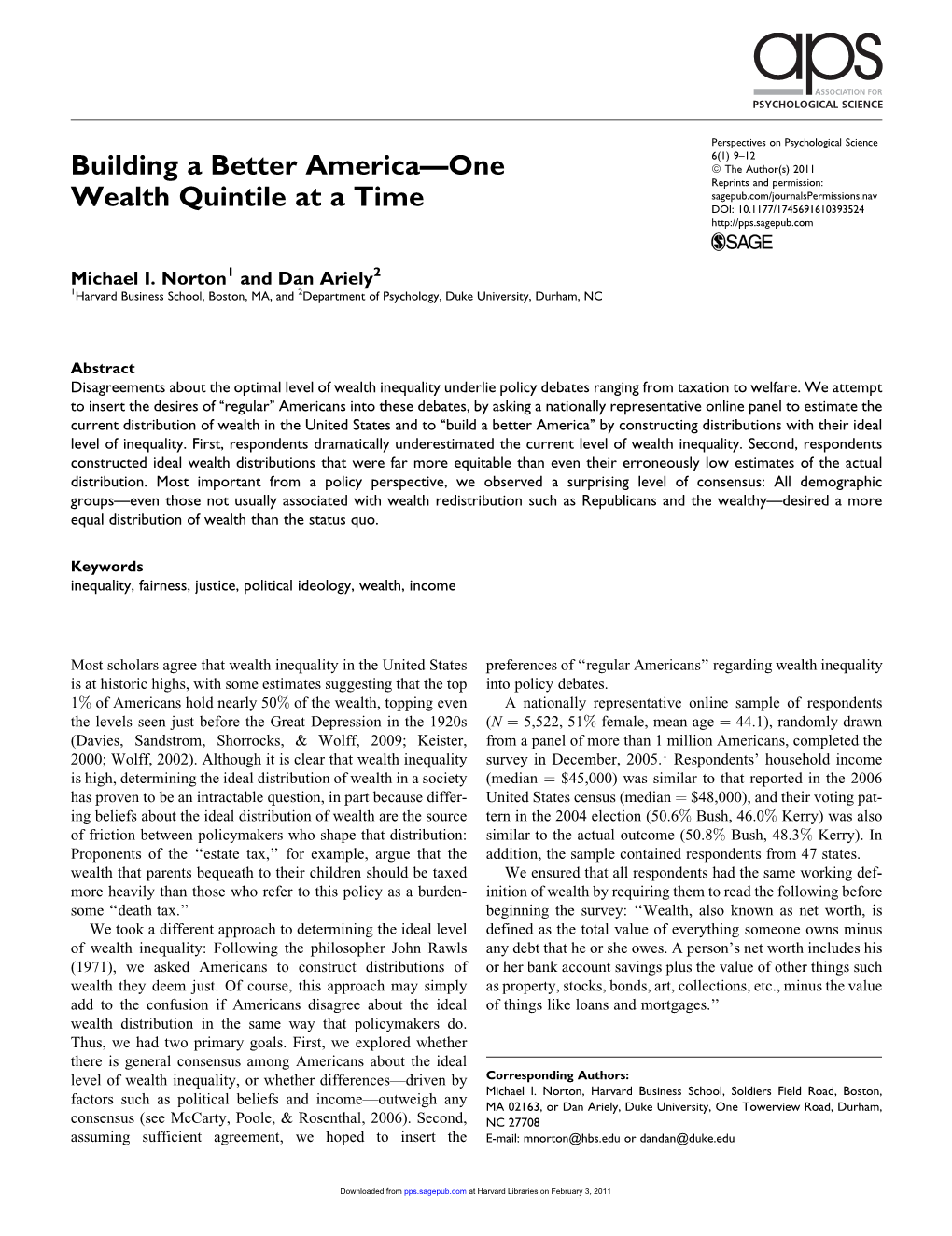 Building a Better America—One Wealth Quintile at a Time