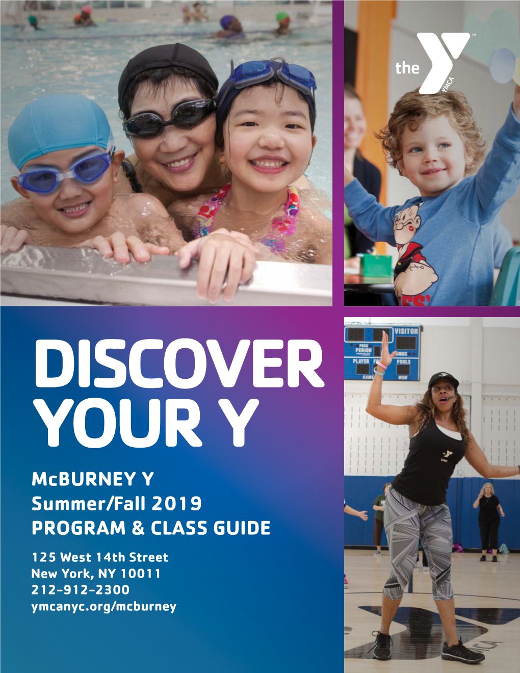 Mcburney Y Summer/Fall 2019 PROGRAM & CLASS GUIDE