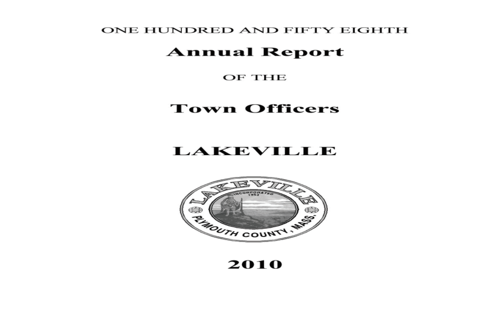 Lakeville Town Report