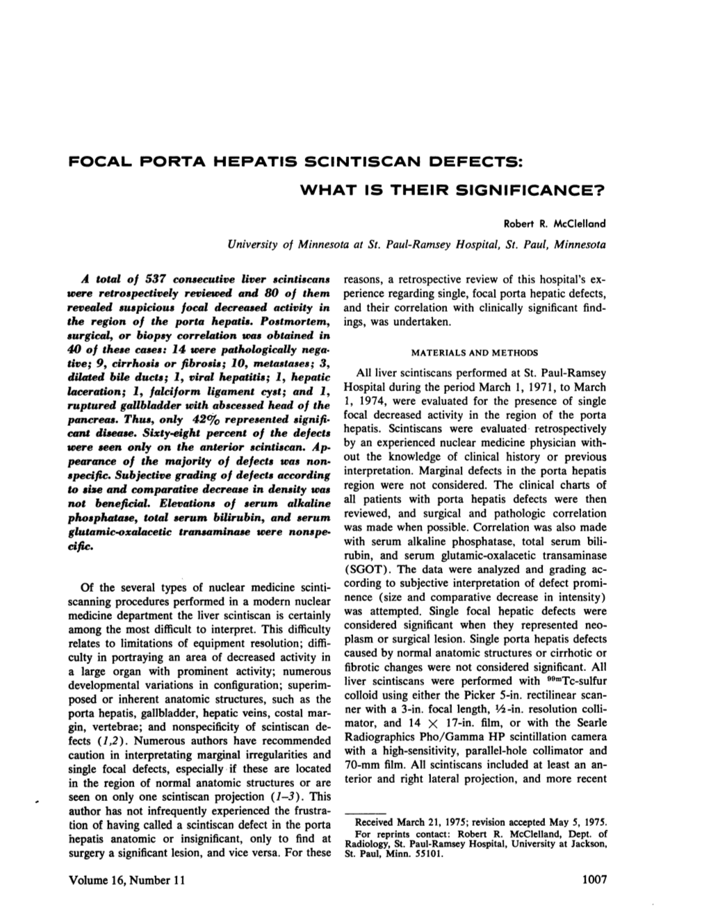 Focal Porta Hepatis Scintiscan Defects: What Is