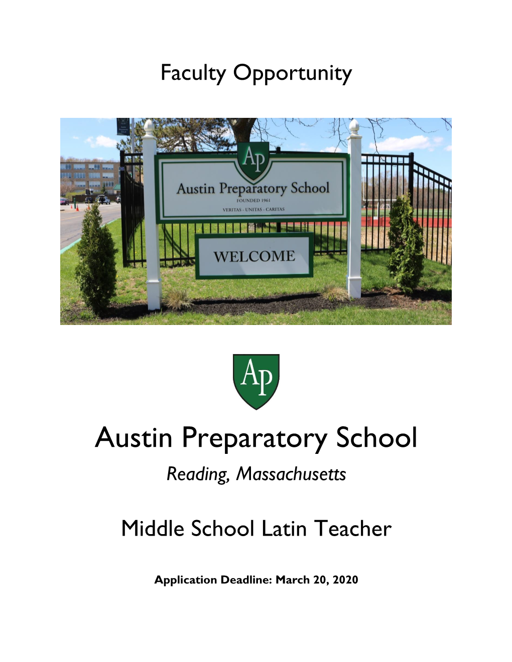 Austin Preparatory School Reading, Massachusetts