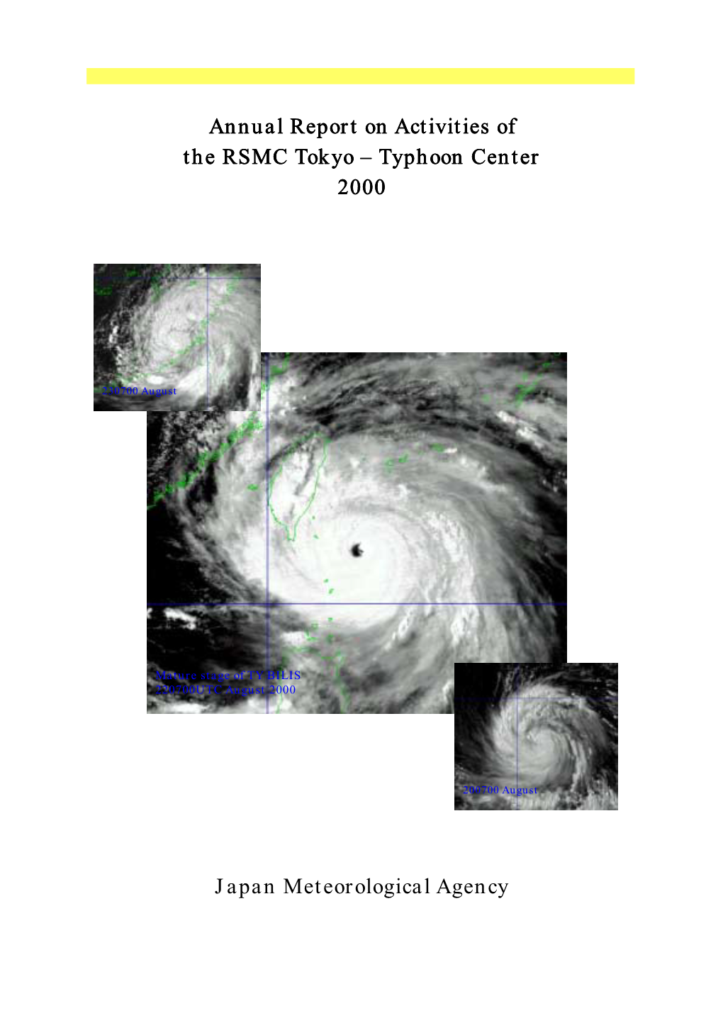 Annual Report on Activities of the RSMC Tokyo – Typhoon Center 2000