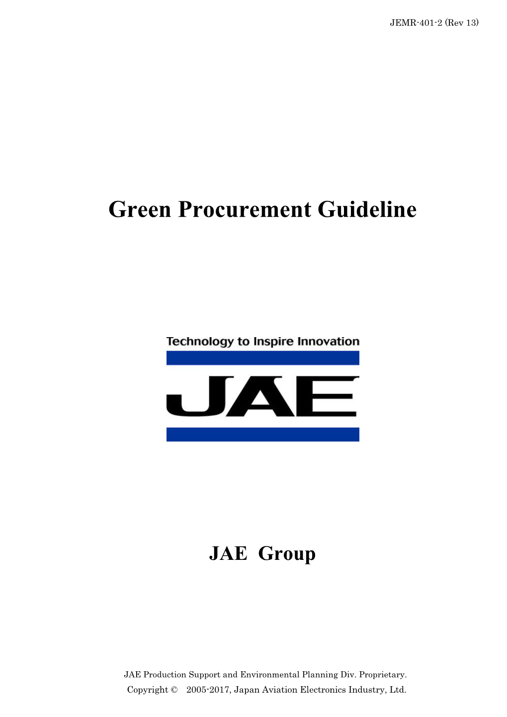 Green Procurement Guideline