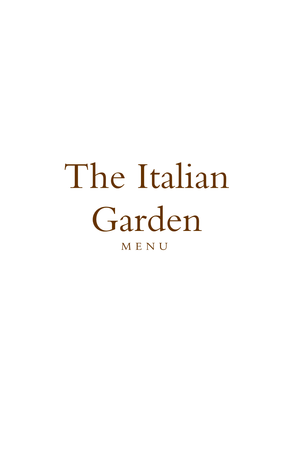 The Italian Garden MEN U