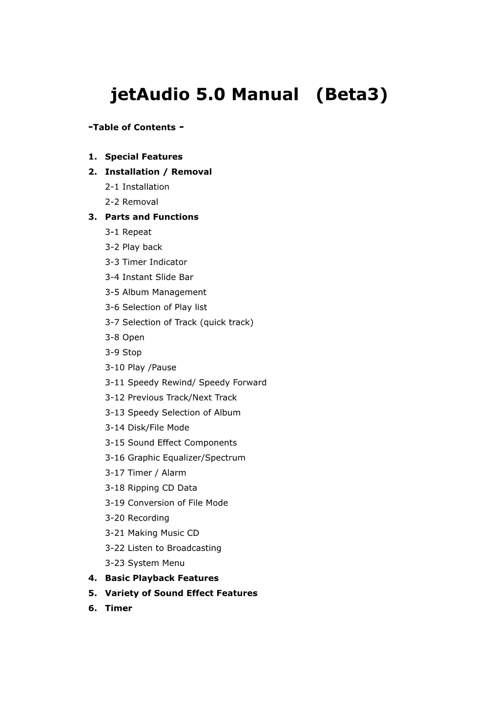 Jetaudio 5.0 Manual (Beta3)