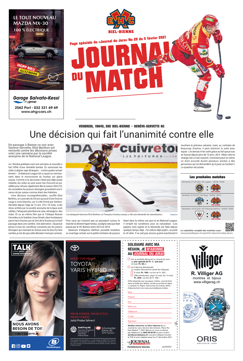 Journal Du Match Du 05.02.2021 (PDF, 6.60