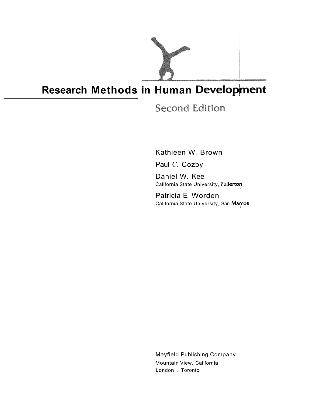 Research Methods in Human Development