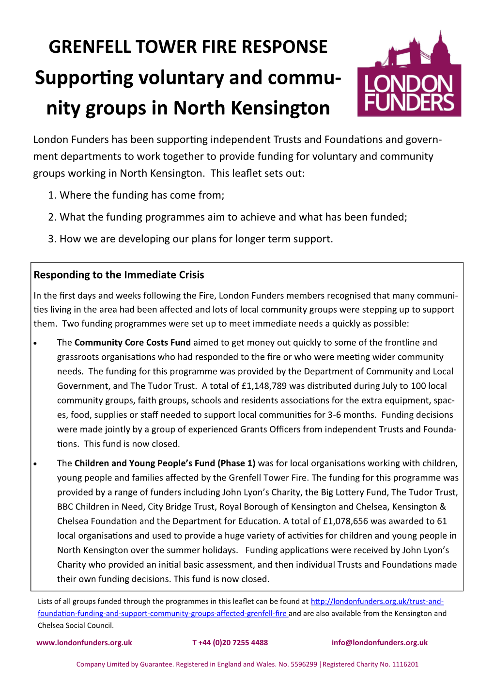 Nity Groups in North Kensington