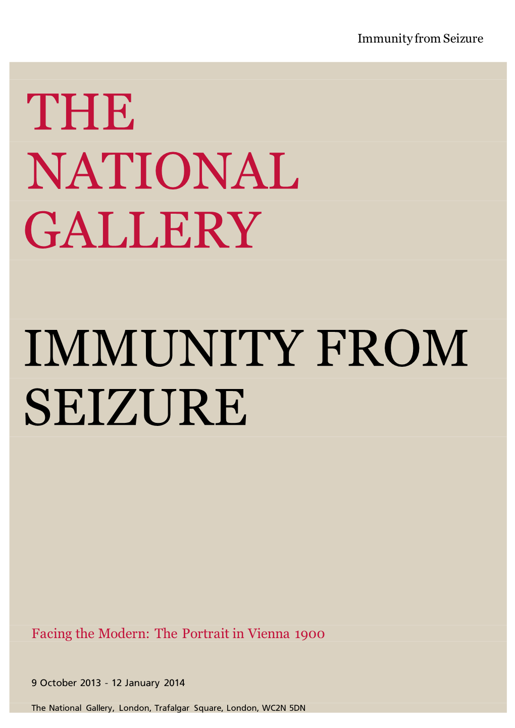 Immunity from Seizure