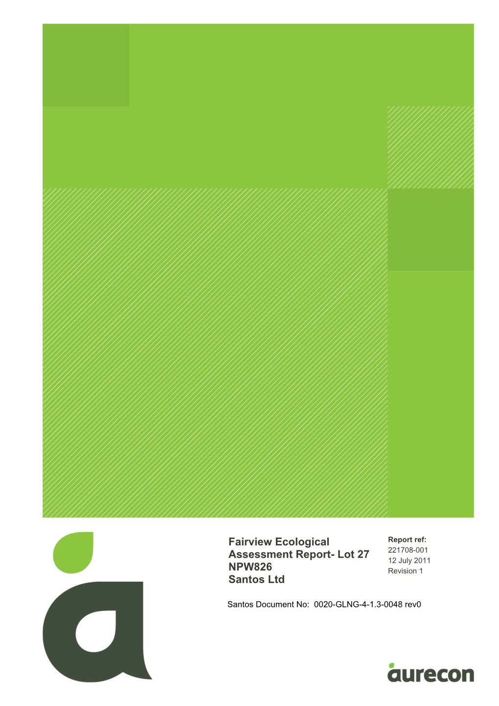 Fairview Ecological Assessment Report- Lot 27 NPW826 Santos