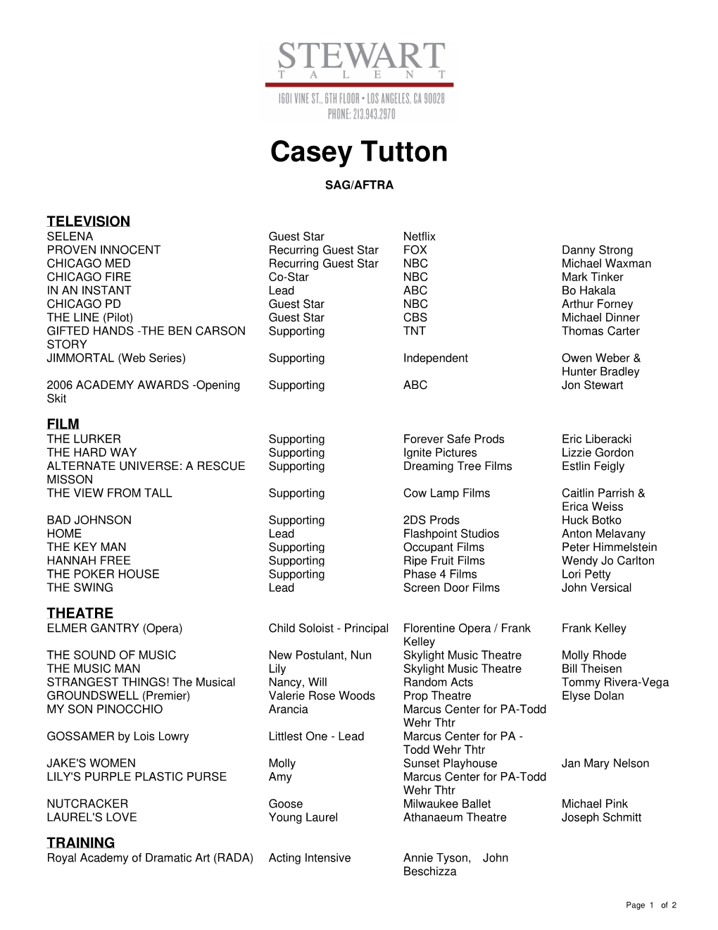 Casey Tutton