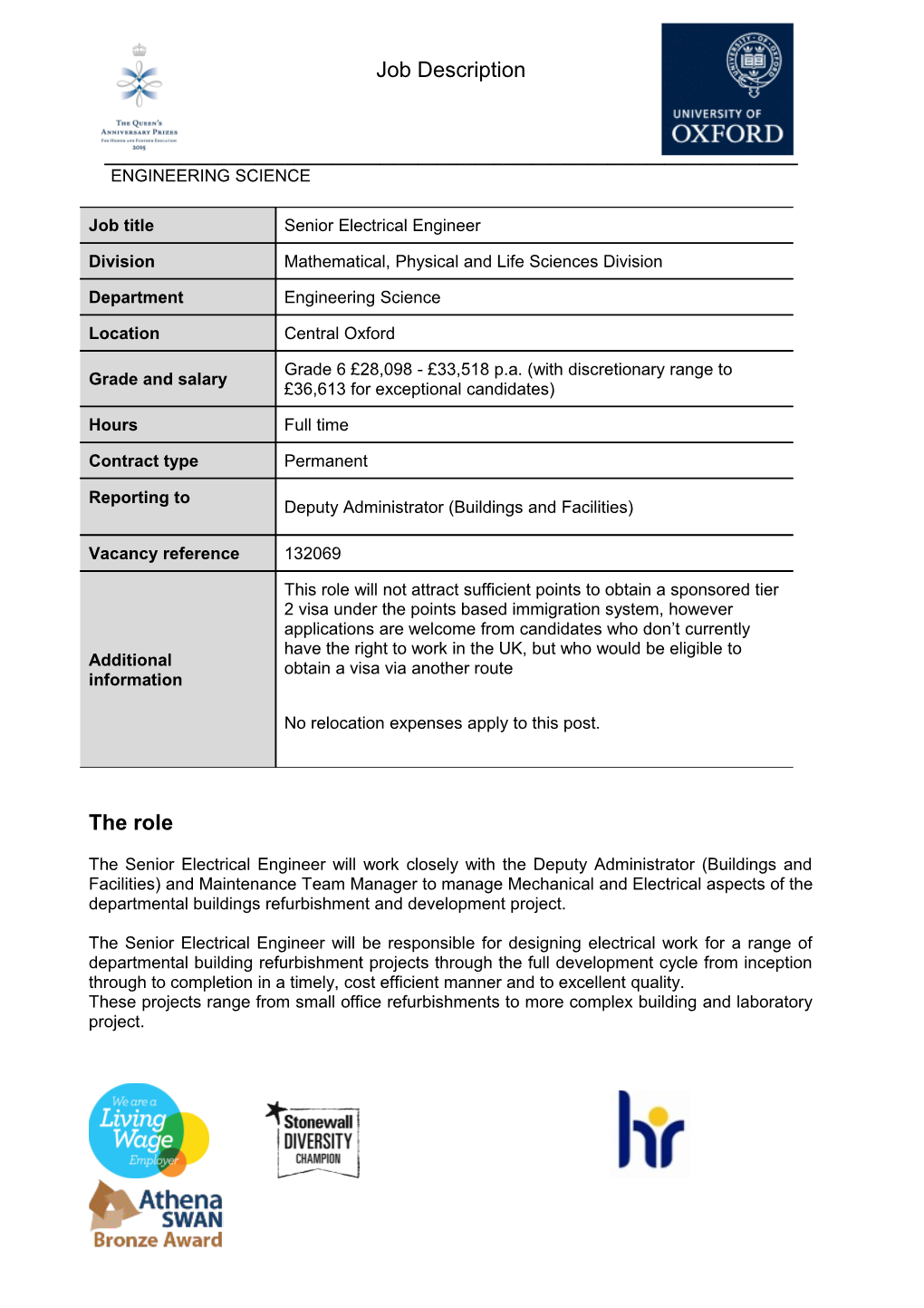 Job Description and Person Specificationselection Criteria s6