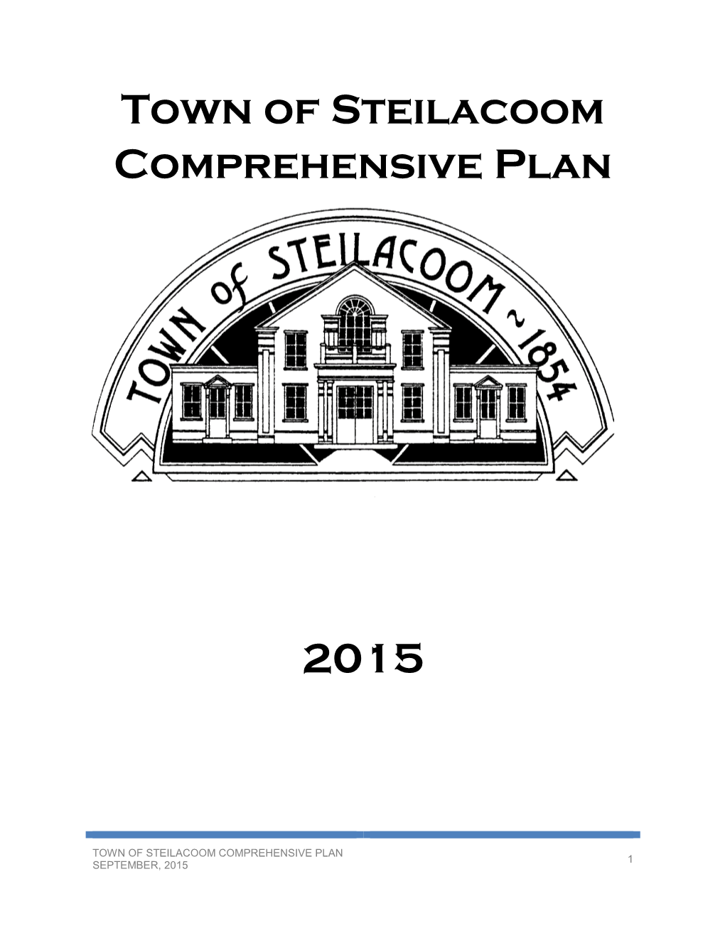 Town of Steilacoom Comprehensive Plan 2015