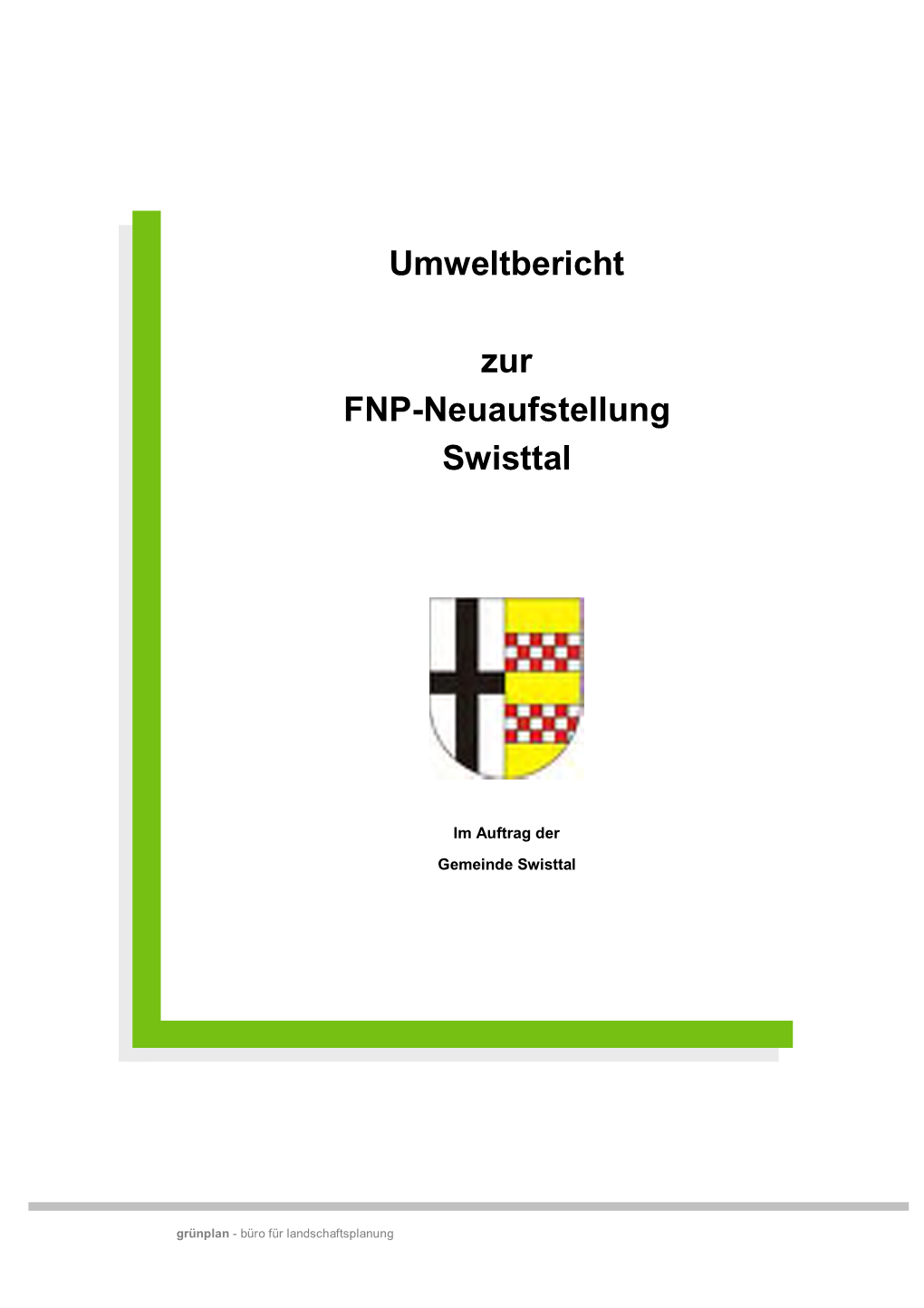 Umweltbericht Zur FNP-Neuaufstellung Swisttal Seite 0