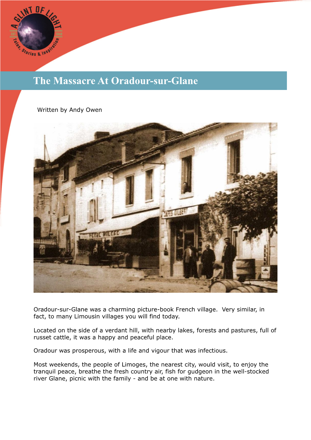 The Massacre at Oradour-Sur-Glane