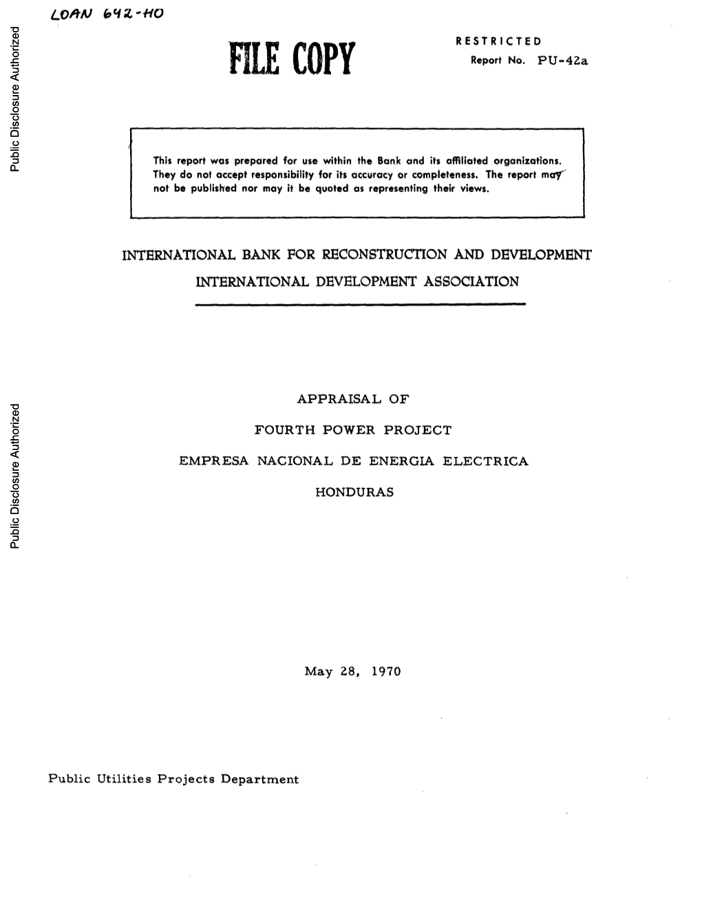 World Bank Document