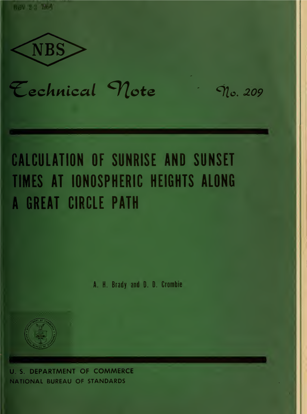 Calculation of Sunrise and Sunset Times at Ionospheric Heights Along