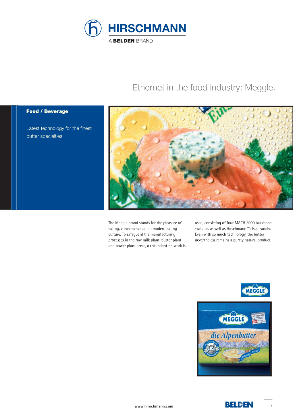 Ethernet in the Food Industry: Meggle