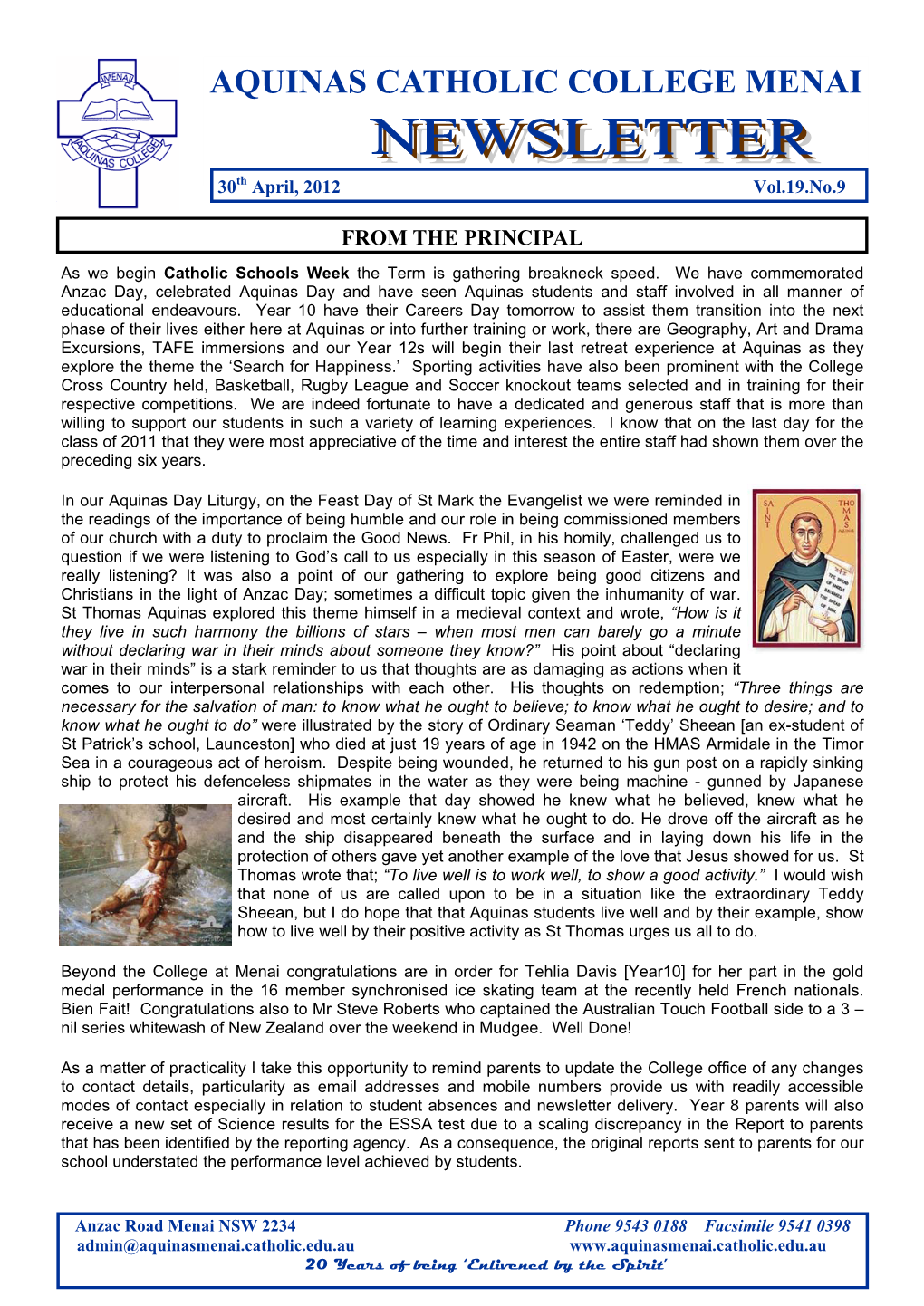 Newsletter 9 2012